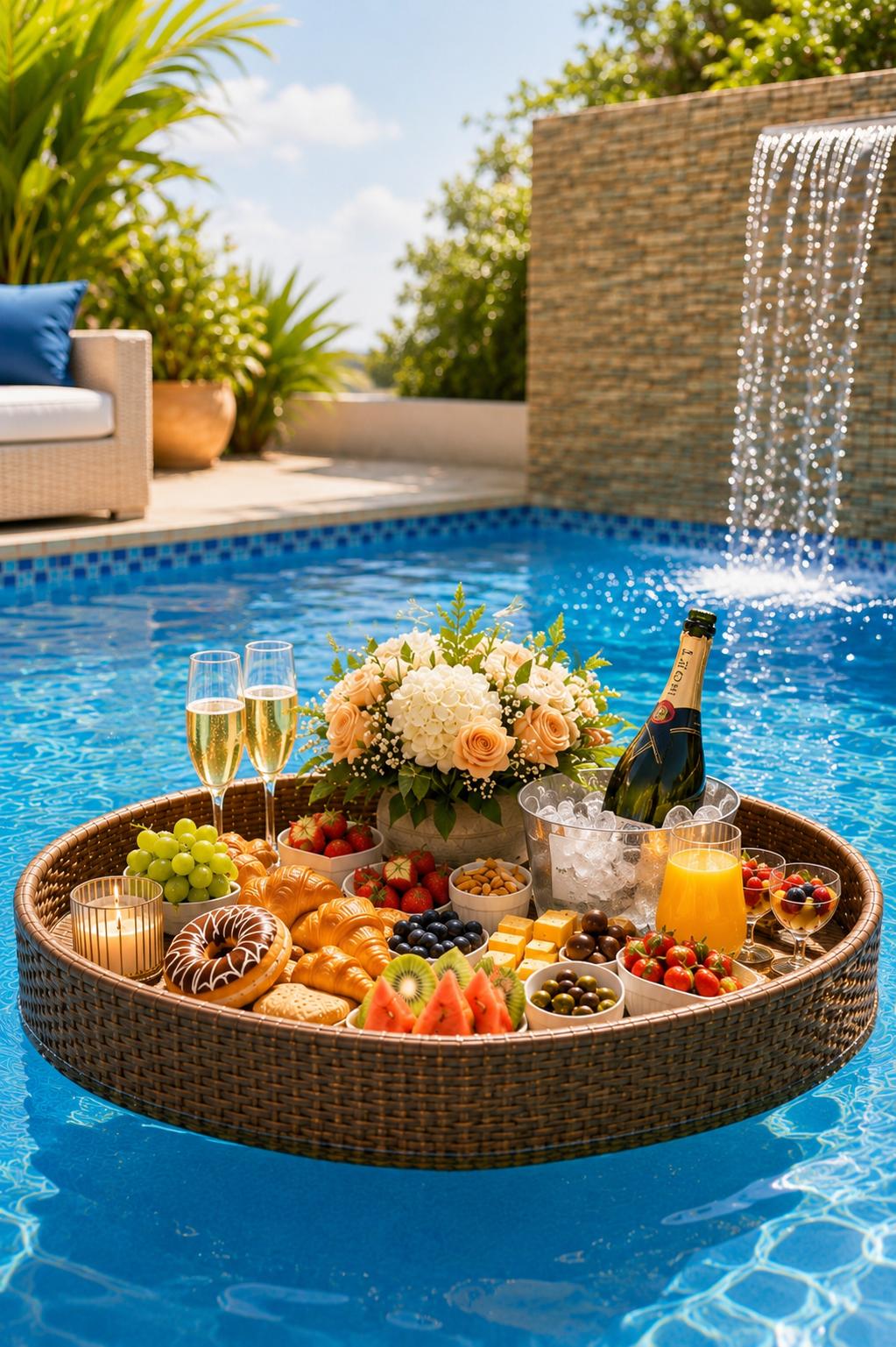 Floating Tray Experience floating brunch